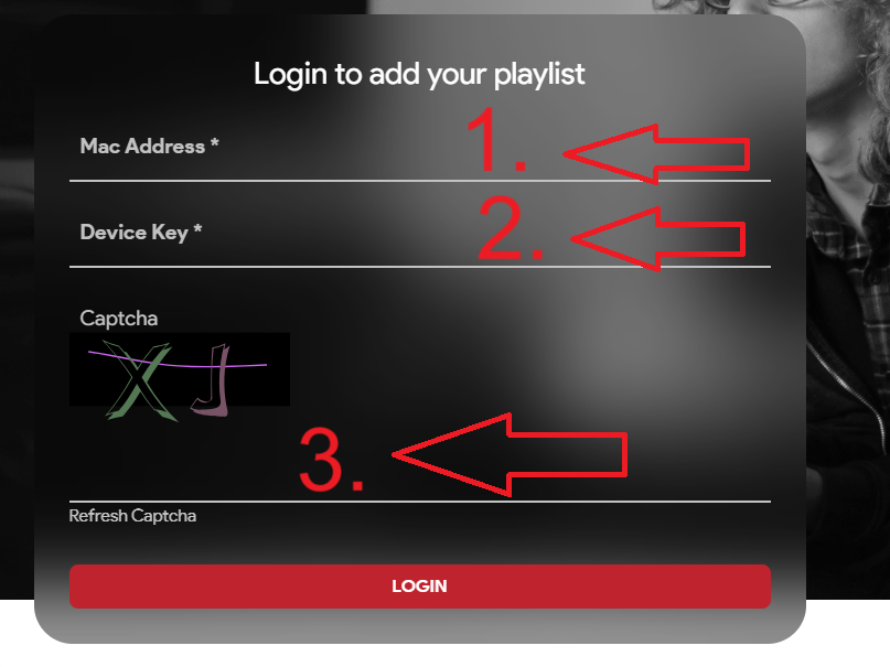 Ibo Player Bildschirm Device Id und Mac Adresse eingeben
