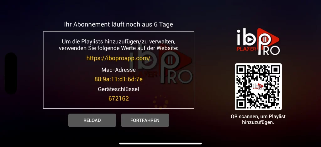 Ibo Pro Player App Mac und Device Key